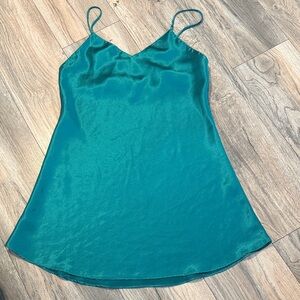 Vintage Elegant Teal Chemise